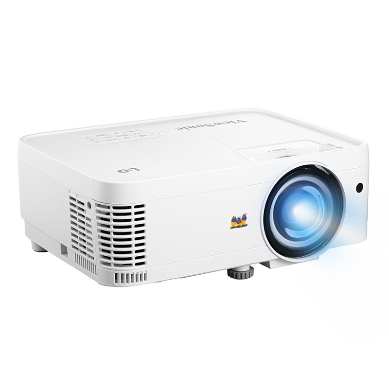 ViewSonic LS550WHE 3000 ANSI Lumens WXGA Short Throw LED Business / Education Projector, Lamp Free Projector