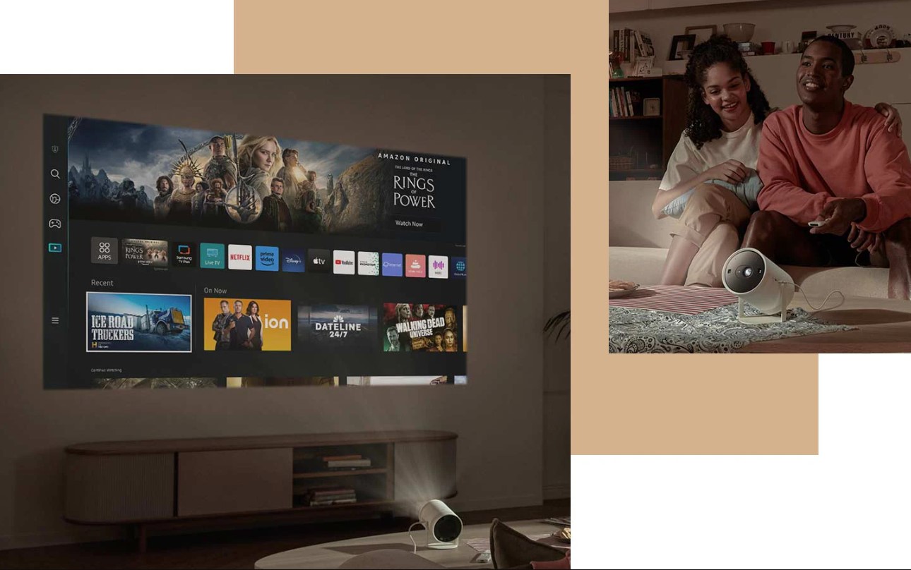 Samsung The Freestyle 2nd Gen Android Smart Portable Projector - Image 3