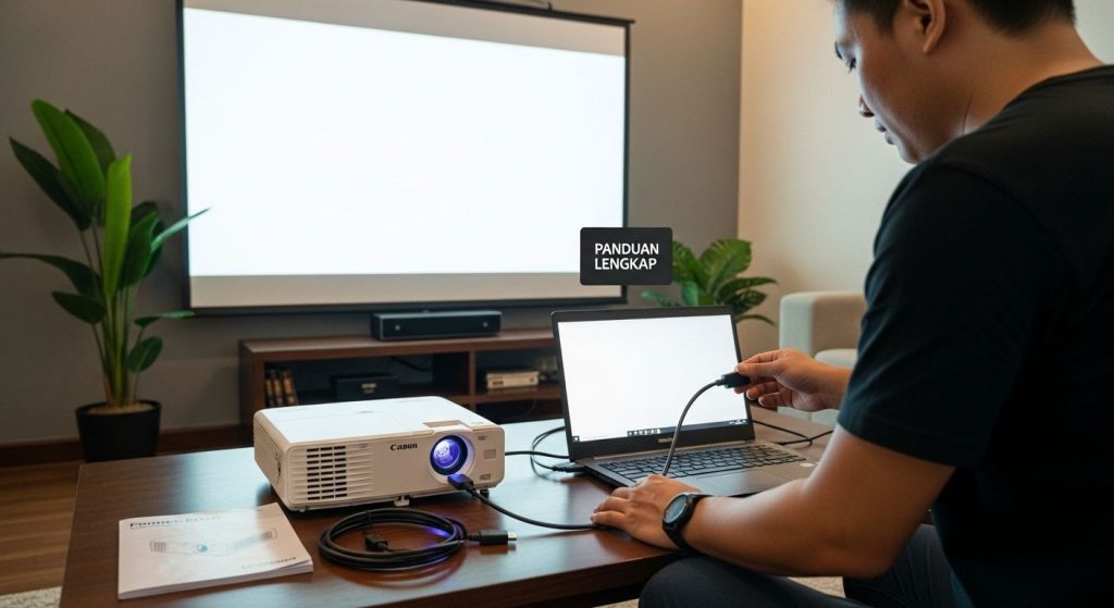 penggunaan video projektor