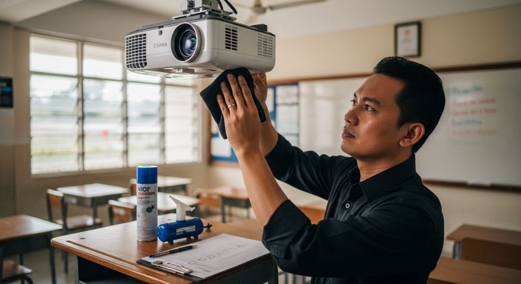 maintainance projektor sekolah