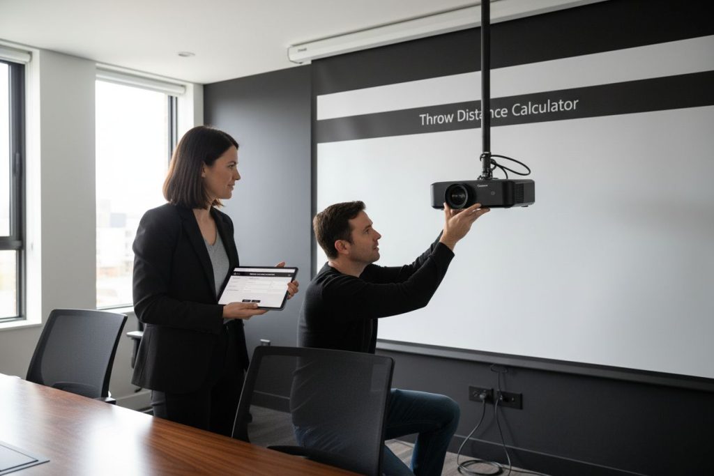 projector throw distance