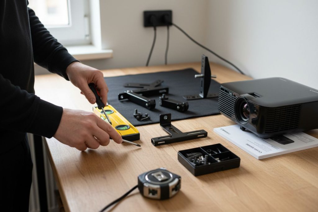 projector mount assembly tools