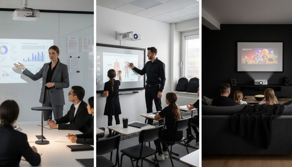 penggunaan projektor profesional