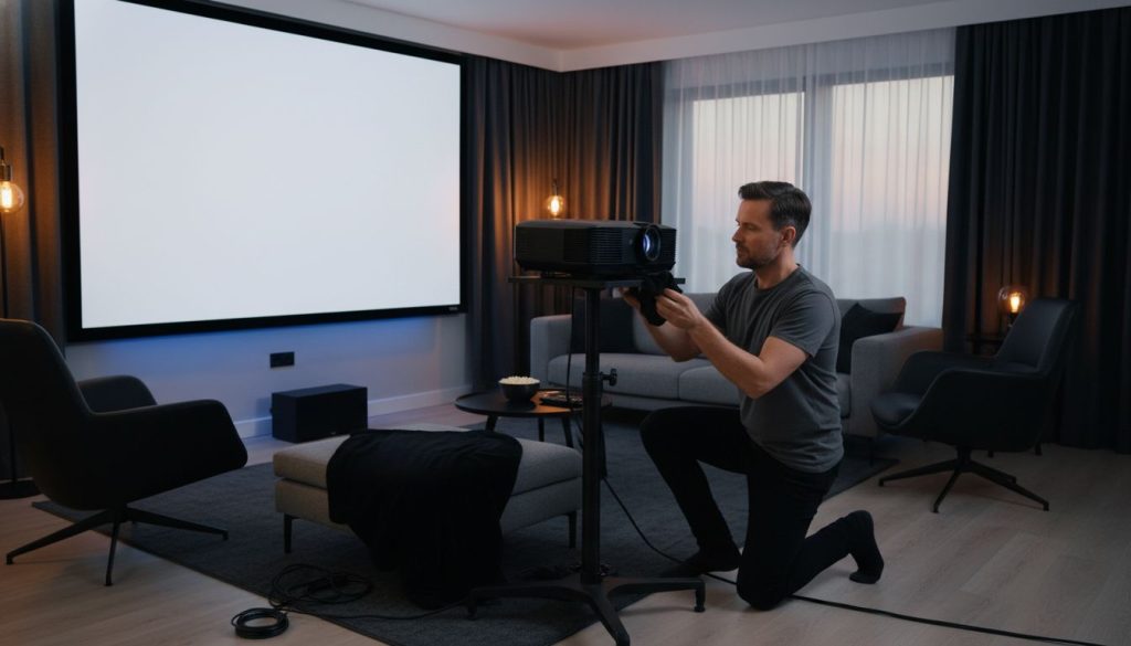 projector setup environment